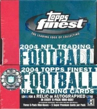 2004 Topps Finest Nfl Football Hobby Box