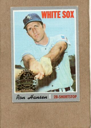 2019 Topps Heritage 50th Buyback Card 1970 217 Ron Hansen Chicago White Sox