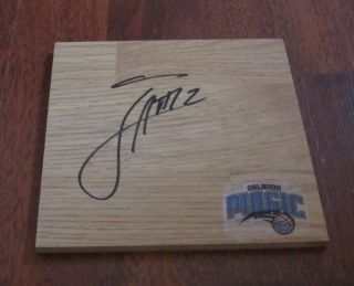 Tennessee Vols Tobias Harris Hand Signed Orlando Magic Logo Floor Tile W/coa