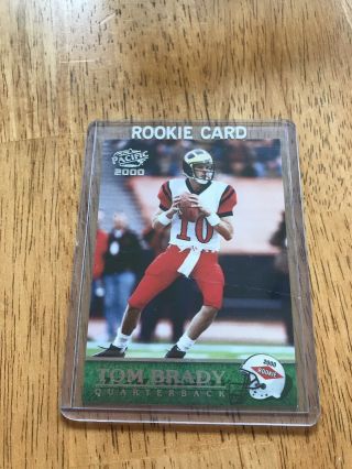 2000 Pacific Tom Brady 403 Rookie Card Patriots.