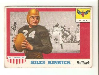 1955 Topps All - American 6 Niles Kinnick