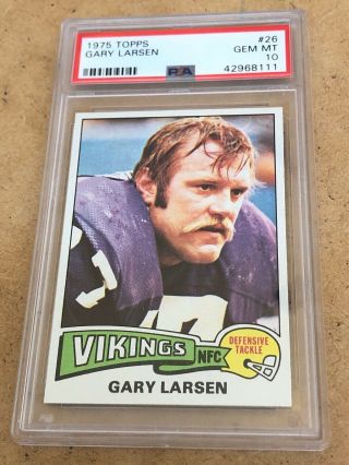 1975 Topps Gary Larsen Rookie Psa 10 Gem Vikings