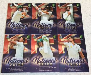 2017/18 Tap N Play Ashes National Pride Full 12 Card Set - Australia & England