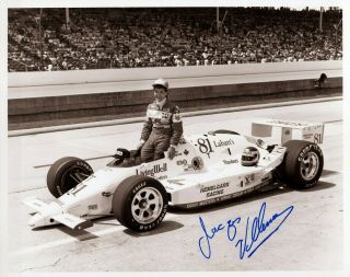 Authentic Autographed Jacques Villeneuve 8x10 Indy 500 Photo