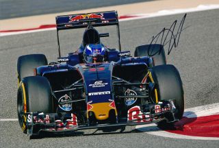 Max Verstappen Signed 8x12 Inches 2016 Toro Rosso F1 Bahrain Gp Photo