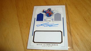 Kyle Schwarber Chicago Cubs Signed Auto Autographed 2016 National Treasures Card