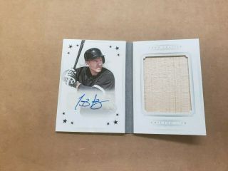2016 National Treasures Todd Frazier Autographed,  Game Bat Booklet 