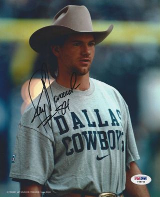 Jay Novacek Dallas Cowboys Signed 8x10 Photo Psa/dna F59743
