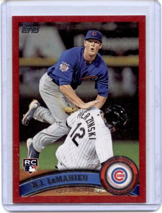 2011 Topps Update Target Red Border Us205 D.  J.  Lemahieu Rc