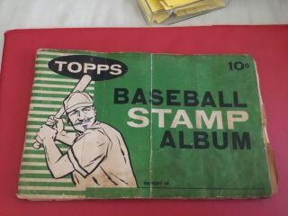 1961 Topps Baseball Stamps Album