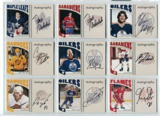 2004 - 05 Itg Franchises Canadian Autographs Gu2 Garry Unger Set Break