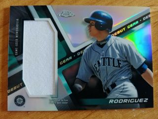 2019 Topps Chrome Alex Rodriguez Seattle Mariners Debut Gear Jersey Relic Dg - Ar
