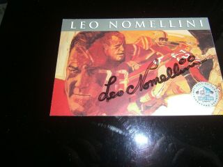 Leo Nomellini 1998 Football Hall Of Fame Signature Series Autograph Auto Hof