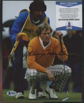 Johnny Miller Golf Signed 8x10 Photo Autograph Auto Beckett Bas