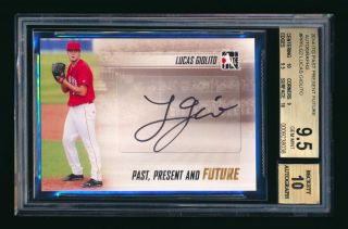 2014 In The Game Lucas Giolito Rc Auto Nationals Bgs 9.  5 Greats Subs W/2x 10 