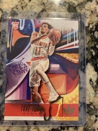 Trae Young 2018 - 19 Court Kings Level 2 Ii Sp Rookie Rc 155 Sp Hawks