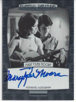 Mary Tyler Moore Auto On Card 2012 Press Pass Essential Elvis Presley Es - Mtm