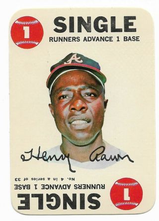 1968 Topps Game 4 Hank Aaron,  Atlanta Braves