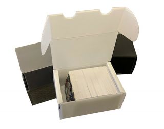 50 - Max 300 Count Plastic Baseball / Trading Card Storage Boxes - White