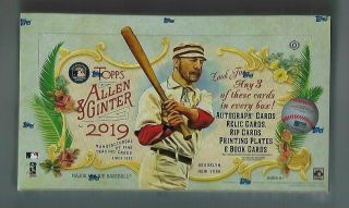 2019 Topps Allen And Ginter Baseball Factory Hobby Box