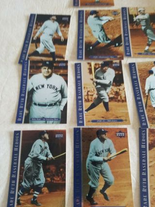 Upper Deck Babe Ruth Heros Set.  Rare - A Must Have ítem For The Collector.