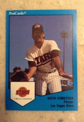 1989 ProCards Keith Comstock Las Vegas Stars - As Featured on ESPN 2