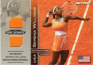 2003 Net Pro Serena Williams Court Authentic Match Worn Outfit Apparel 069/500
