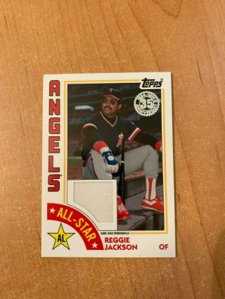 2019 Topps Series 2 - Reggie Jackson - 1984 All - Star Relic Angels