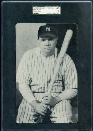 1967 Personality Posters Babe Ruth Yankees Sgc 40 Vg 338469 (kycards)