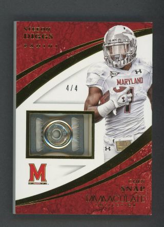 2015 Immaculate Stefon Diggs Chin Strap Patch 4/4