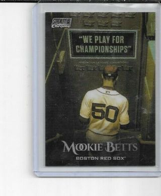 2019 Topps Stadium Club Chrome Gold Minted Scc - 83 Mookie Betts 1:257