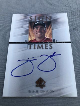 2000 Upper Deck SP Authentic Sign Of The Times Jimmie Johnson Rookie Auto 2