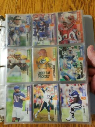 1995 Pinnacle Sport Flix Football Trading Card Complete Set of 175 Cards 2