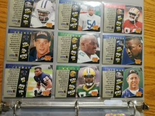 1995 Pinnacle Sport Flix Football Trading Card Complete Set of 175 Cards 3