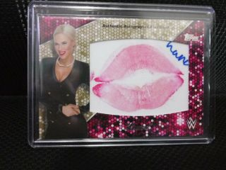Wwe Topps 2016 Lana Kiss Card Signed Gold Parallel 10/10