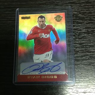 Topps Premier Gold Ryan Giggs 73/105 Auto 100 Club On Card Autograph Manchester
