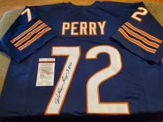 William " Refrigerator " Perry Signed Custom Pro - Style Football Jersey Jsa