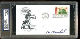 Doc Blanchard Signed Fdc 6.  5x4 Autographed Heisman Army West Point 1945 Psa/dna