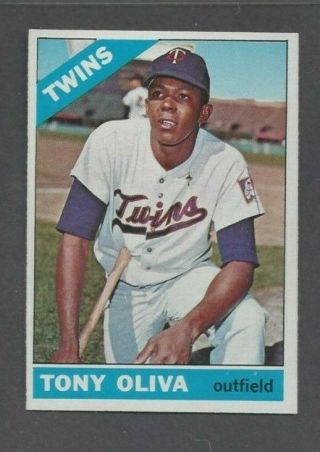 1966 Topps Baseball Card 450 Tony Oliva Twins Exmt To Nm