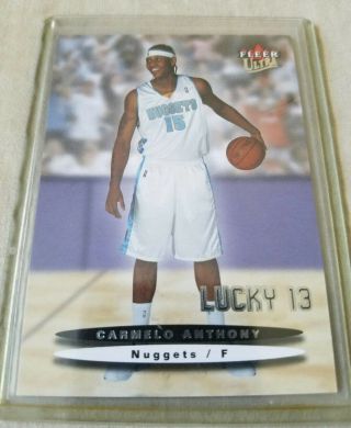 Carmelo Anthony 2003 - 04 Fleer Ultra 319/500 Rookie Lucky 13