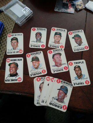1968 Topps Game Insert Complete Set Mantle Mays Clemente