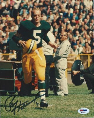 Paul Hornung Autographed Signed 8x10 Photo Psa/dna Green Bay Packers Hof