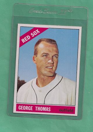 1966 Topps Boston Red Sox George Thomas 277 Nm - Mt Low Pop Card