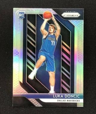 2018 - 19 Panini Prizm Luka Doncic Silver Prizms Dallas Mavericks Rookie Card Rc