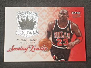 Michael Jordan 2007 - 08 Ultra Season Crowns Sc22 Chicago Bulls Scoring Leader