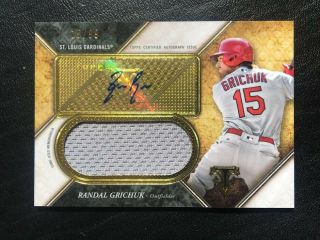 2017 Topps Triple Threads Unity Jersey Autograph Randal Grichuk Auto /99