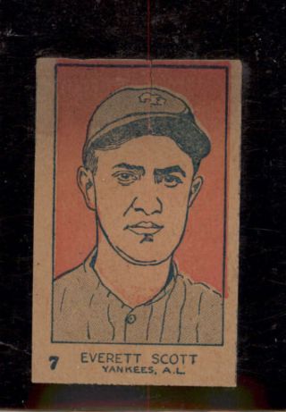 1926 W512 Strip Card Everett Scott Ex J6029