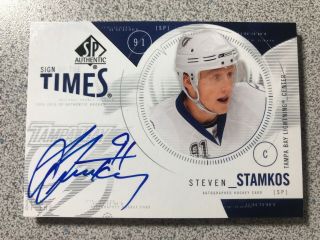2009 - 10 Upper Deck Sp Authentic Steve Stamkos Sign Of The Times Auto