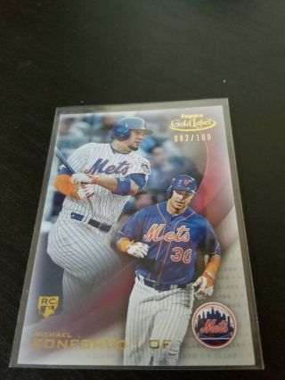 Michael Conforto 2016 Topps Gold Label Class 1 Red Rookie Rc /100 York Mets