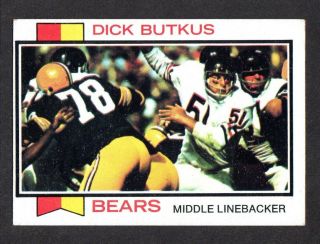 1973 Topps Football 300 Dick Butkus Chicago Bears Hof Illinois Ex A